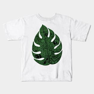 Tattooed Monstera Kids T-Shirt